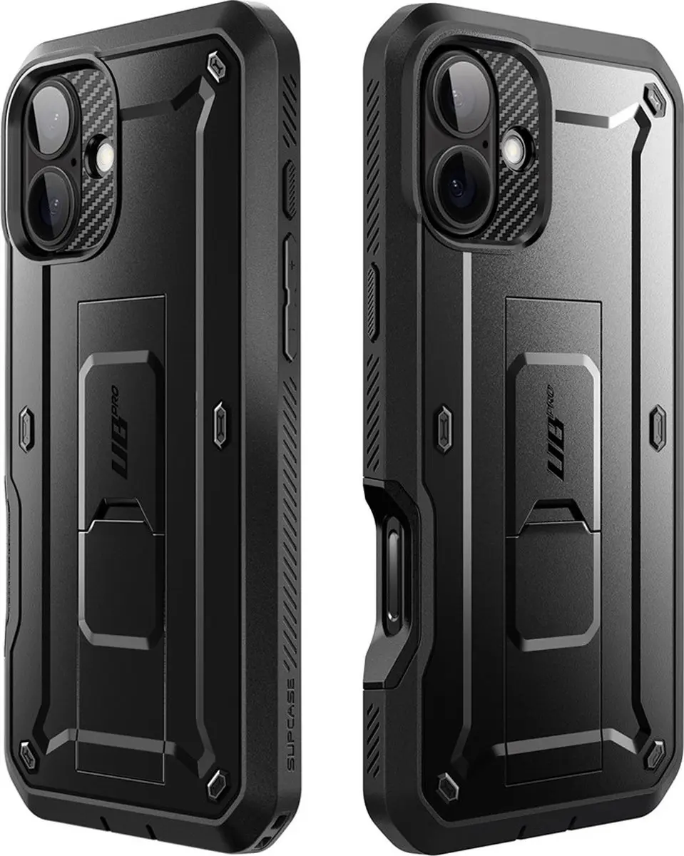 Supcase 360 Backcase iPhone 16 Pro - Zwart - 12033