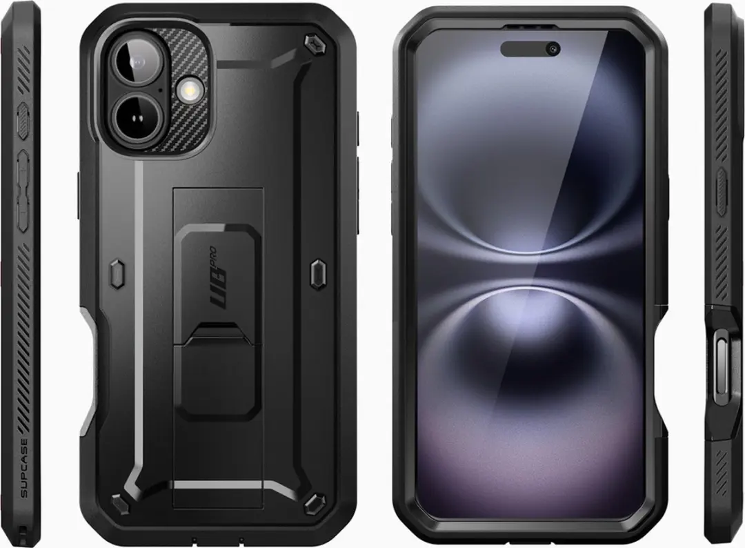 Supcase 360 Backcase iPhone 16 Pro - Zwart - 12033