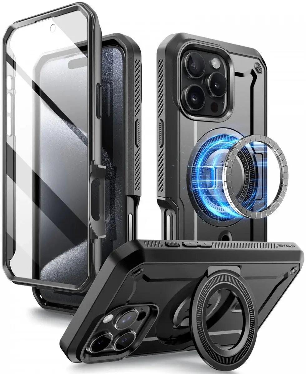 Supcase Unicorn Beetle Mag Pro iPhone 16 Pro Max Hoesje - Zwart