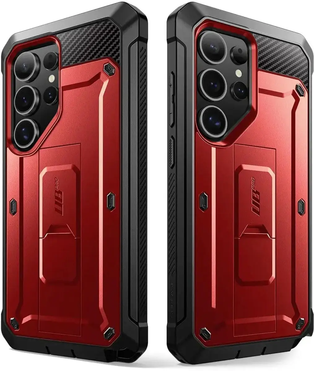 Supcase Unicorn Beetle Pro BACK-SPC-PRO-RD-S25U Hoesje - Rood - afbeelding 6 van 6