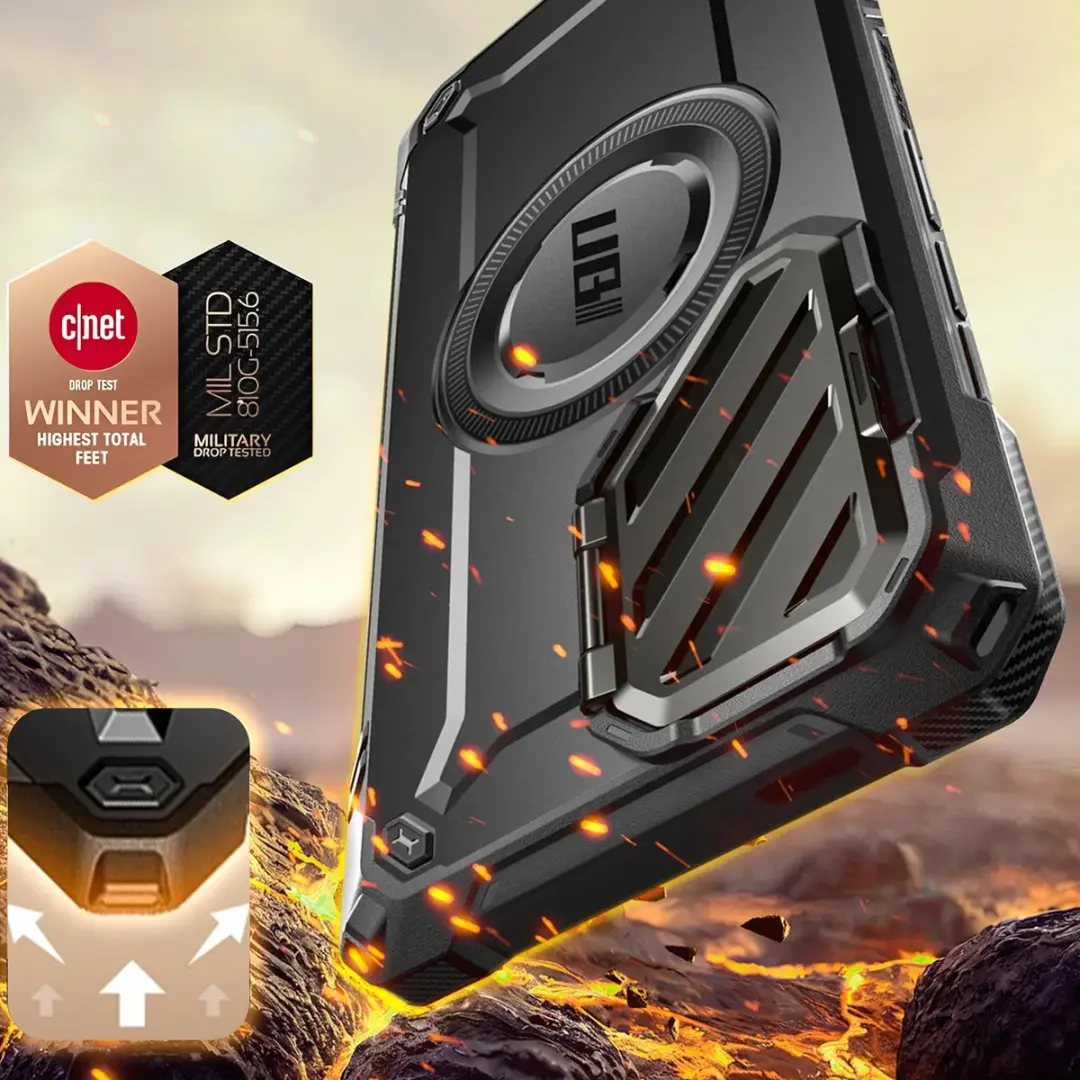 Supcase UB Pro MagXT Hoesje Samsung Galaxy S25 Ultra - Zwart