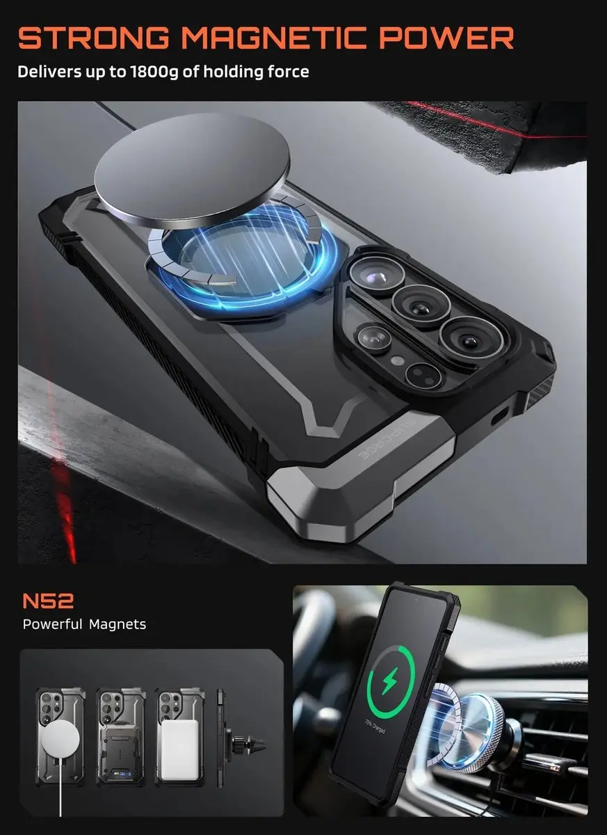 Supcase UB Grip Hoesje Samsung Galaxy S26 Ultra - Zwart - afbeelding 6 van 6