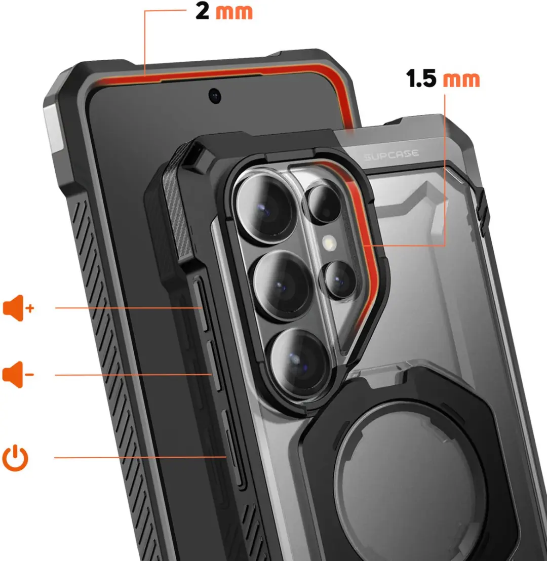 Supcase UB Grip Hoesje Samsung Galaxy S26 Ultra - Zwart