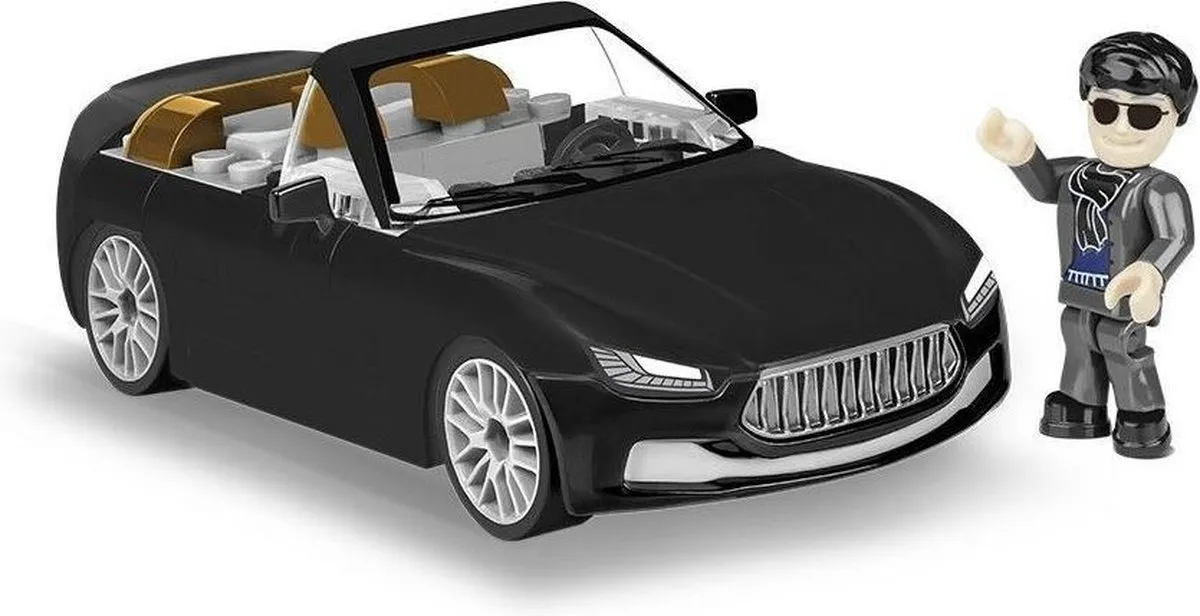 Cobi 1803 Sports Car Convertible - 109 Stuks - Zwart - afbeelding 2 van 2