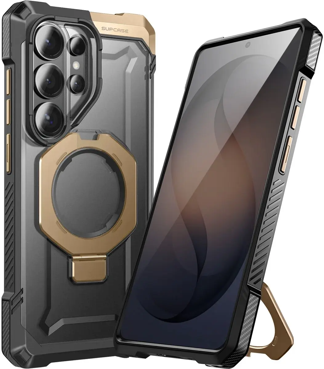 Supcase UB Grip Hoesje Samsung Galaxy S26 Ultra - Beige - MagSafe