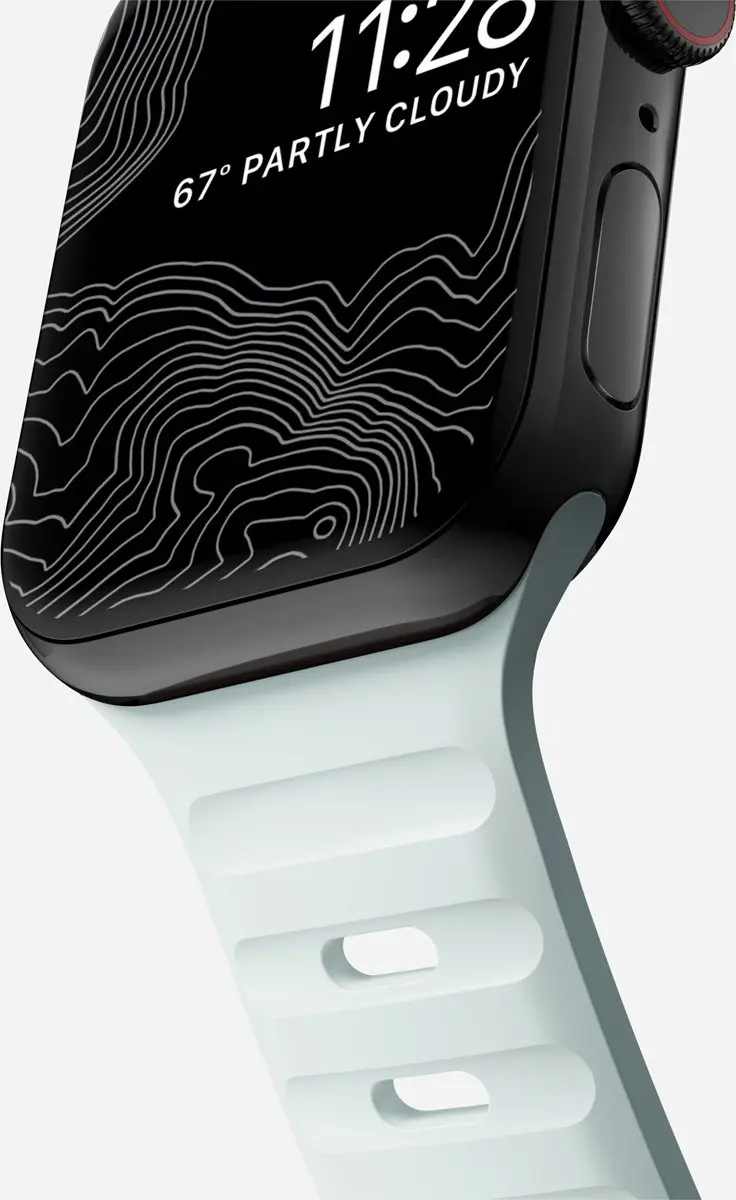 NOMAD Sport Band FKM Apple Watch - Icy Blue Glow - One Size - afbeelding 6 van 6