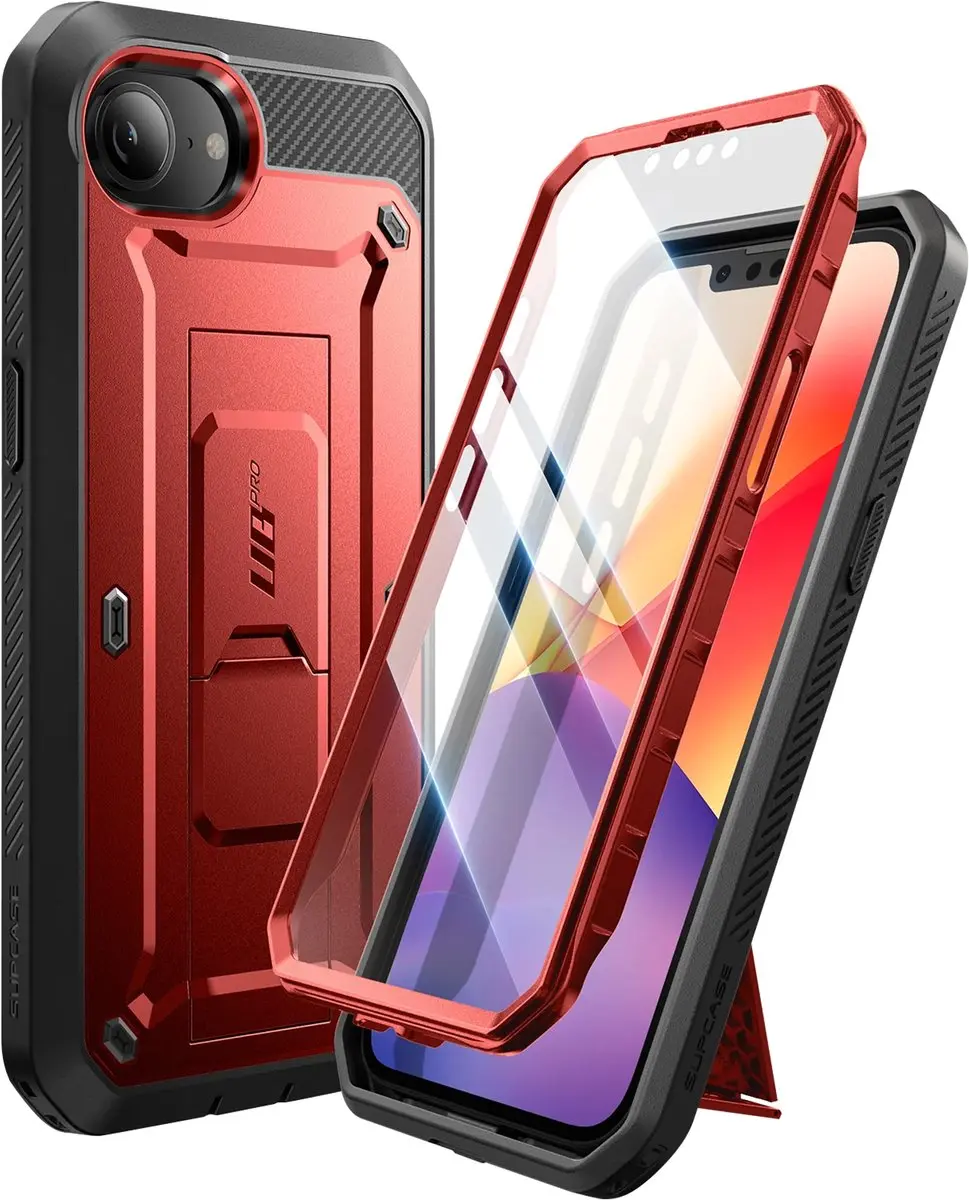 Supcase UB Pro BACK-215923 iPhone 16/17 Hoesje - Rood