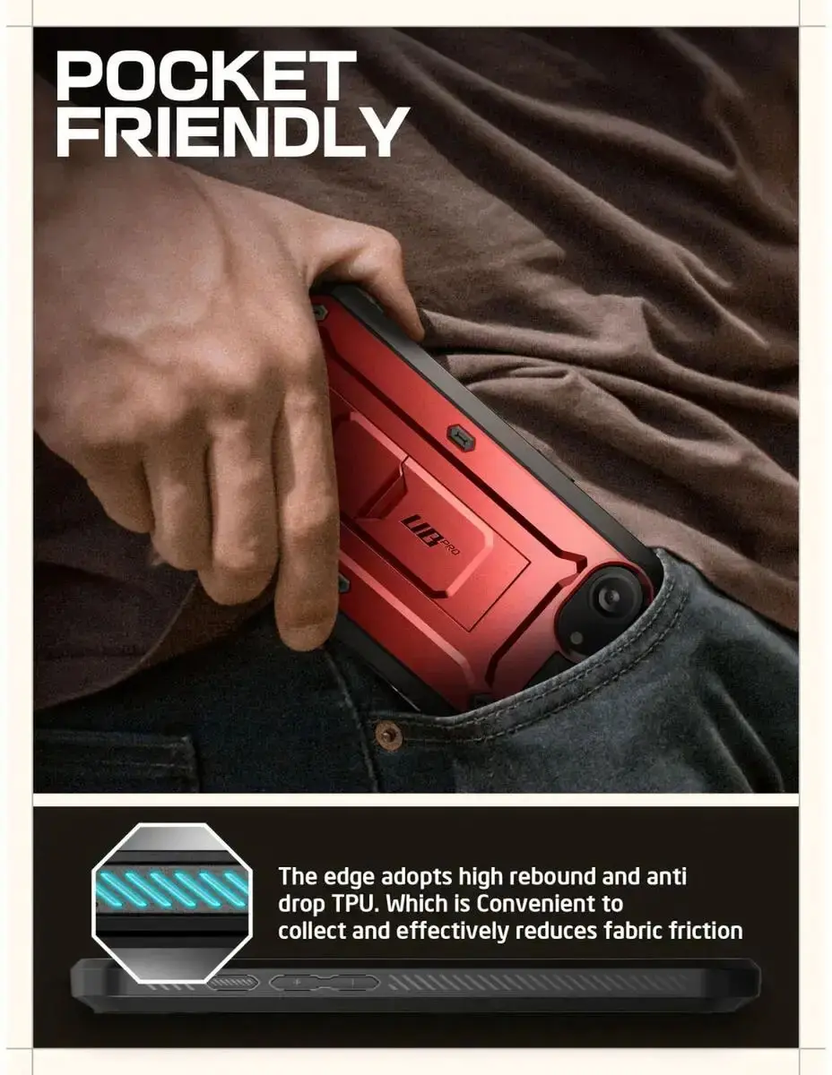 Supcase UB Pro BACK-215923 iPhone 16/17 Hoesje - Rood