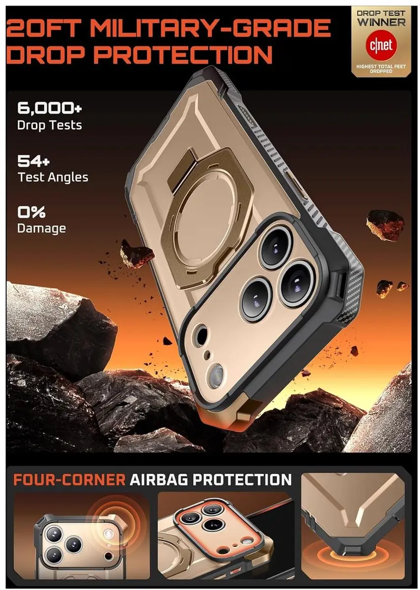 Supcase UB Grip Mag Case iPhone 17 Pro Max - Zwart - MPN 843439159402