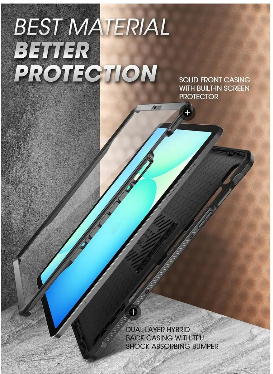 Supcase Unicorn Beetle Pro BACK-SPC-PRO-BK-X620 Hoes - Samsung Galaxy Tab S10 FE+ Zwart