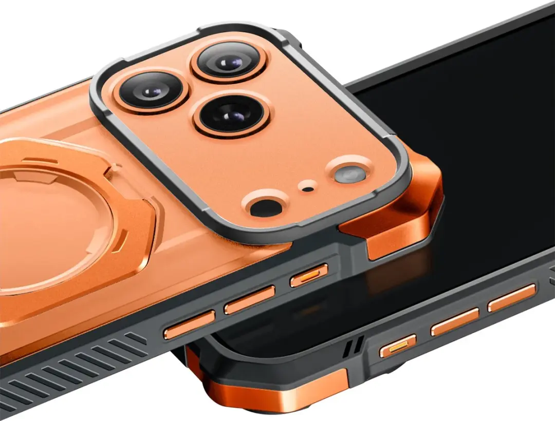 Supcase UB Grip Hoesje iPhone 17 Pro - Oranje Transparant - 13933