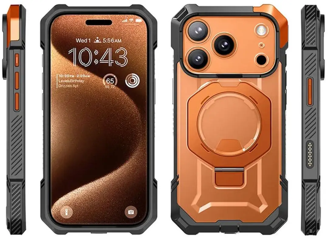 Supcase UB Grip Hoesje iPhone 17 Pro - Oranje Transparant - 13933