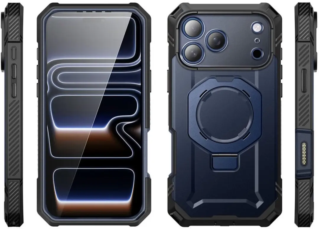 Supcase UB Grip Pro iPhone 17 Pro Max Hoesje - Blauw Transparant - 13940