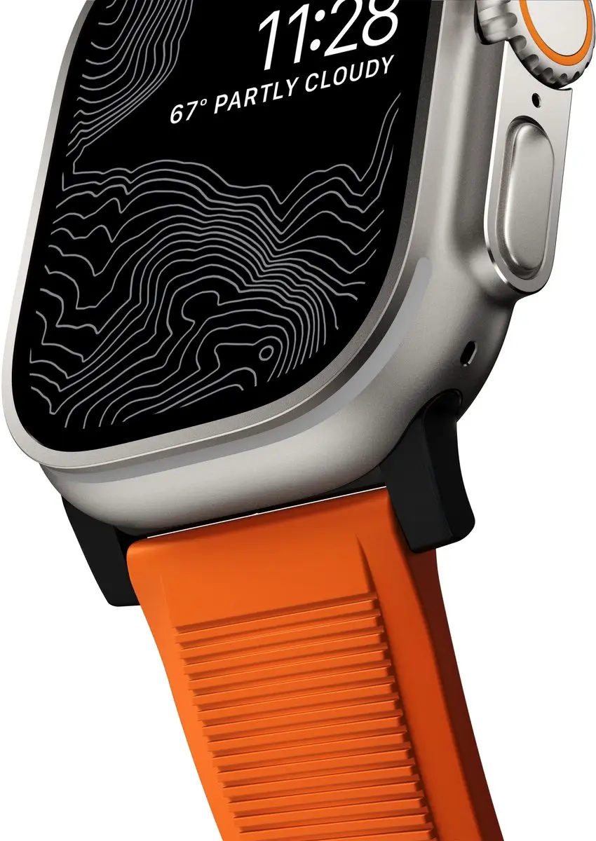 NOMAD Rugged Band Apple Watch 45/49mm - Oranje