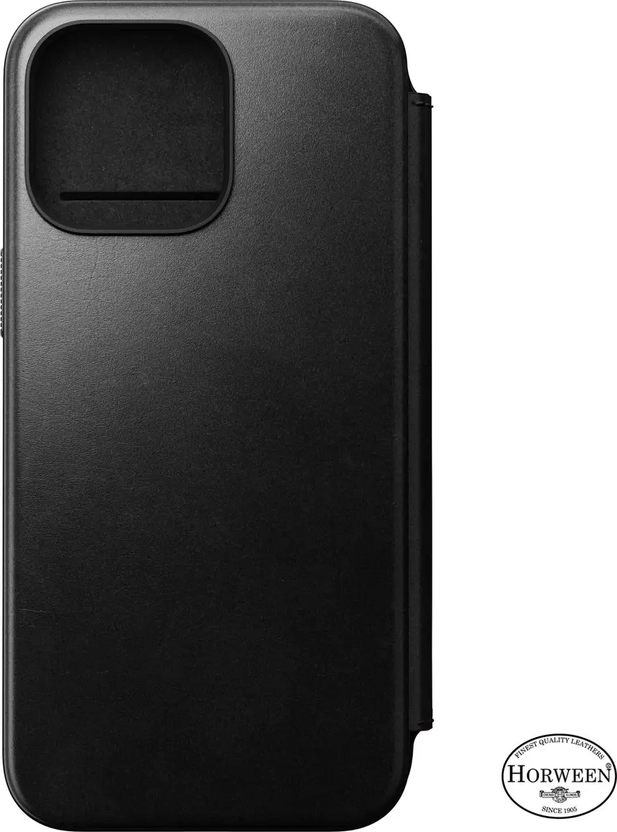 NOMAD Modern Leather Folio 114674114040 - iPhone 15 Pro Max Hoesje - Zwart