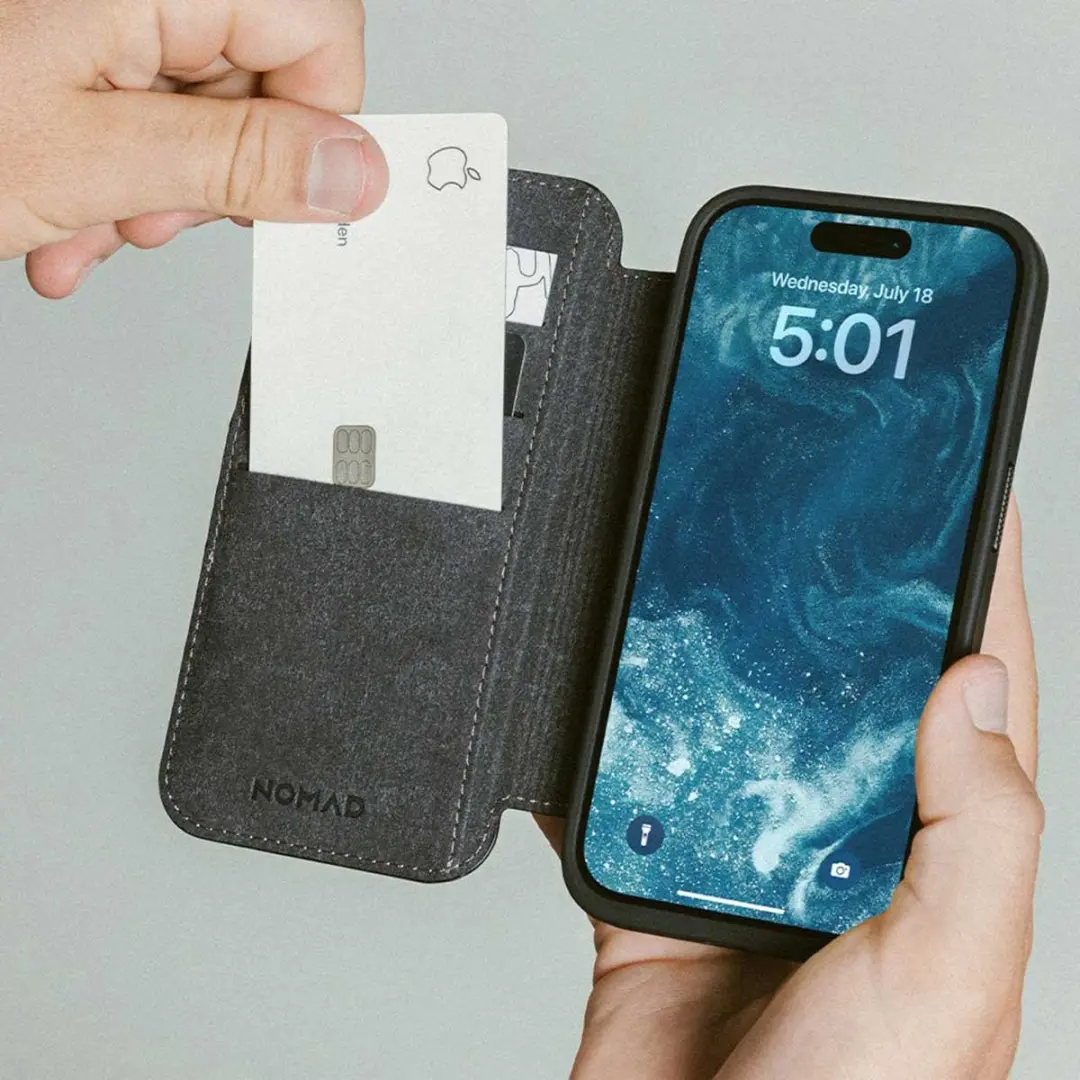 NOMAD NM01679585 Hoesje iPhone 16 Pro - Echt Leer Bruin - afbeelding 5 van 6