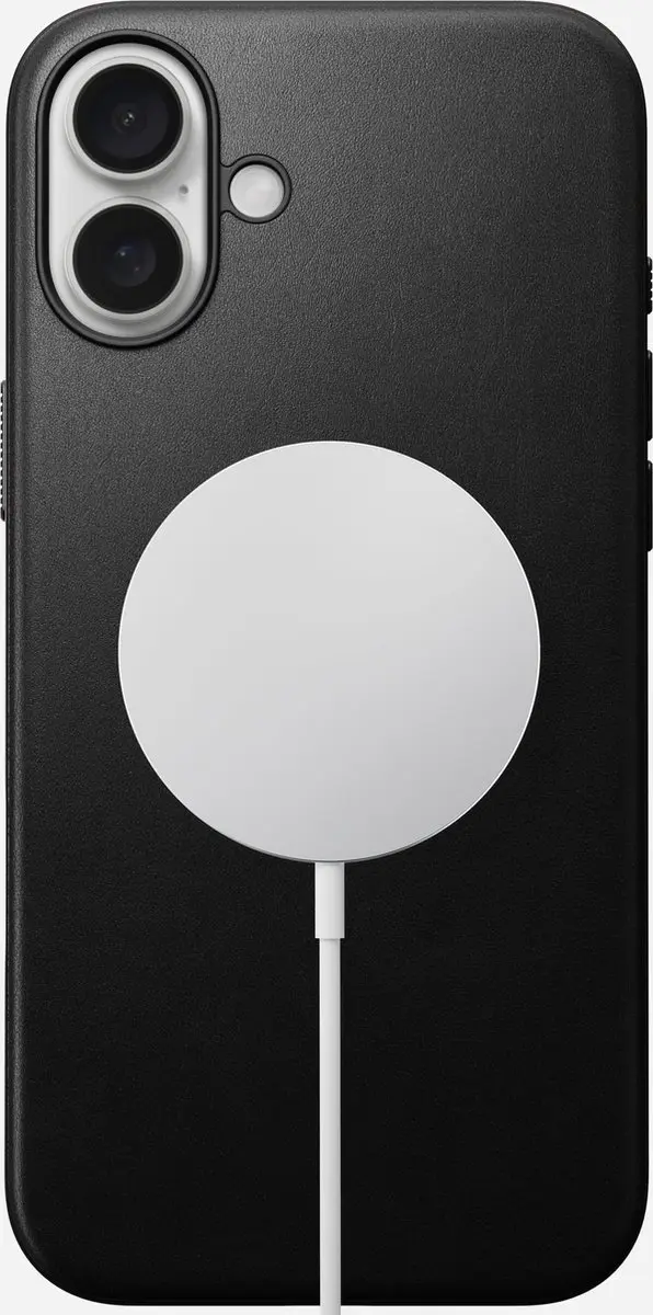 NOMAD NM01699385 Hoesje iPhone 16 Plus - Echt Leer Zwart - afbeelding 4 van 6