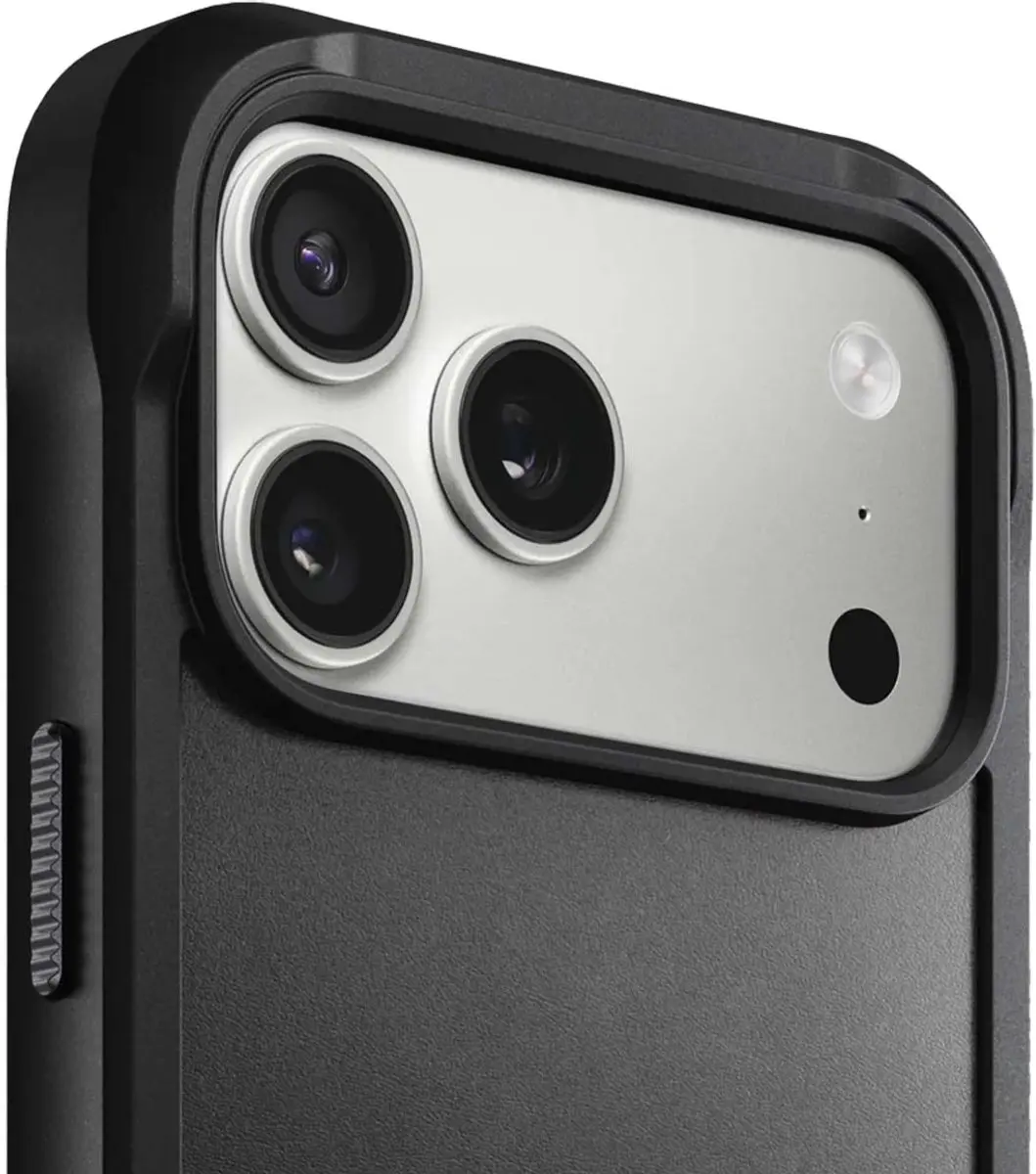 NOMAD Horween Rugged Hoesje iPhone 17 Pro Max 114710114040 - Zwart