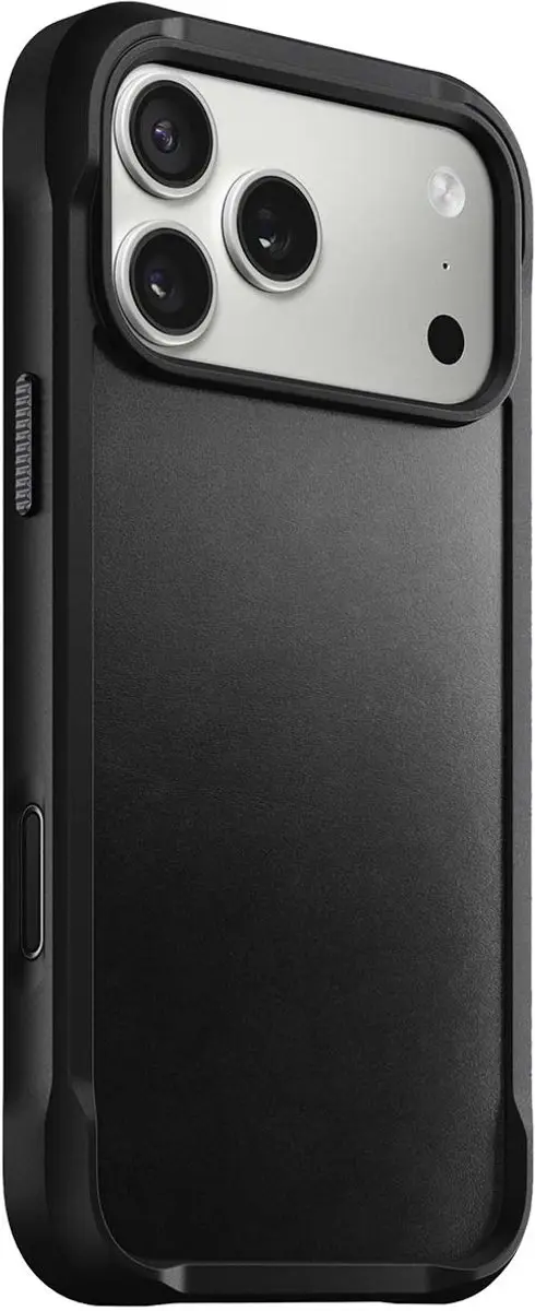NOMAD Horween Rugged Hoesje iPhone 17 Pro Max 114710114040 - Zwart
