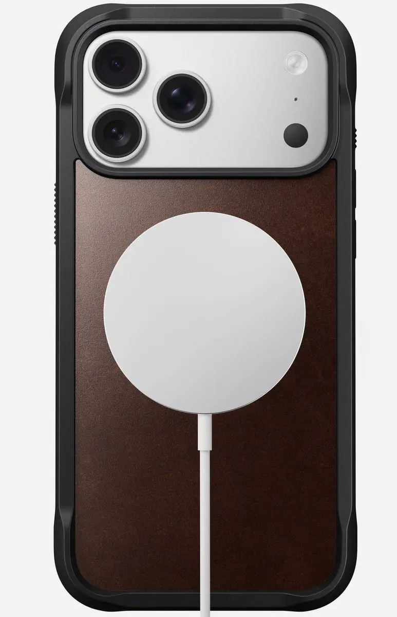 NOMAD Horween Rugged Hoesje iPhone 17 Pro Max 114710118E8E - Bruin