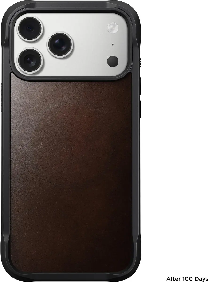 NOMAD Horween Rugged Hoesje iPhone 17 Pro Max 114710118E8E - Bruin