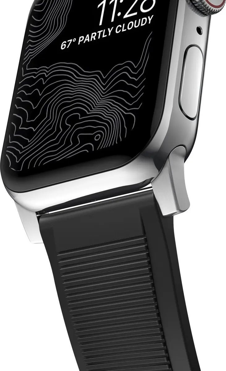 NOMAD Rugged Band Apple Watch 45/49mm - Zwart