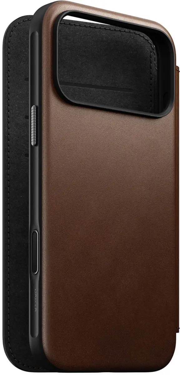 NOMAD Modern Lederen Folio iPhone 17 Pro Max NM014131858 - Bruin
