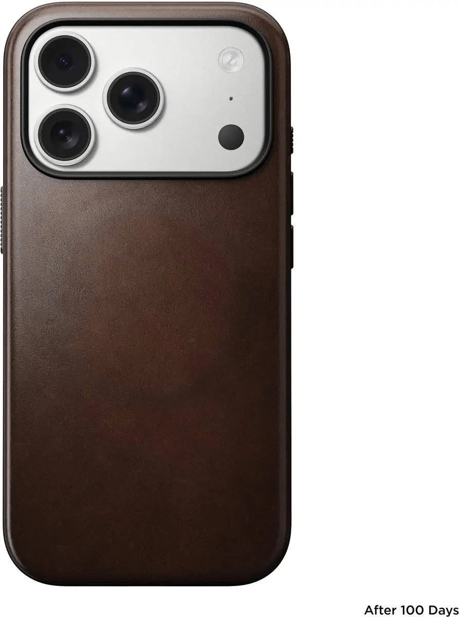 NOMAD Horween Lederen Hoesje iPhone 17 Pro NM014292858 - Bruin