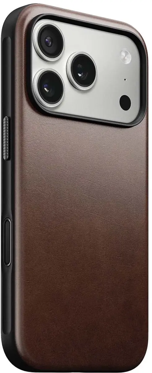 NOMAD Horween Lederen Hoesje iPhone 17 Pro NM014292858 - Bruin