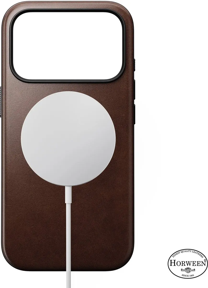 Nomad Horween Modern lederen hoesje iPhone 17 Pro