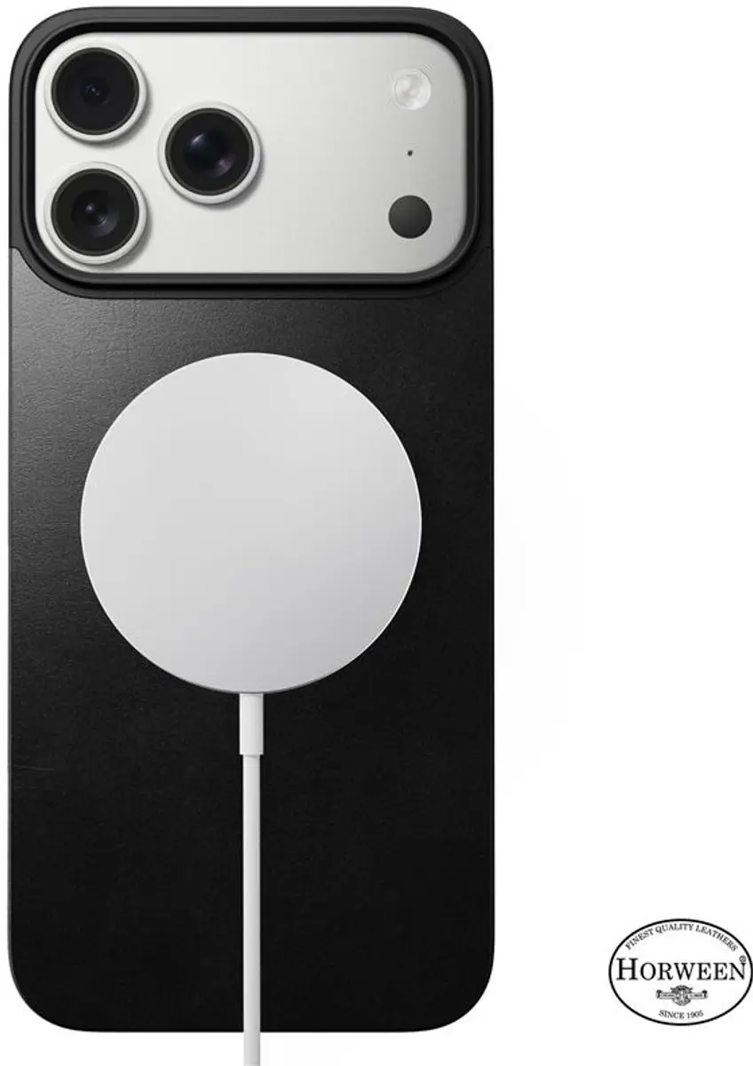 NOMAD Horween Lederen Back iPhone 17 Pro Max 114624114040 - Zwart