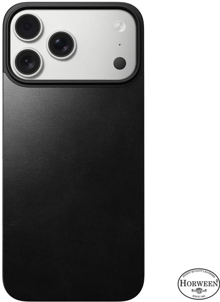 NOMAD Horween Lederen Back iPhone 17 Pro Max 114624114040 - Zwart