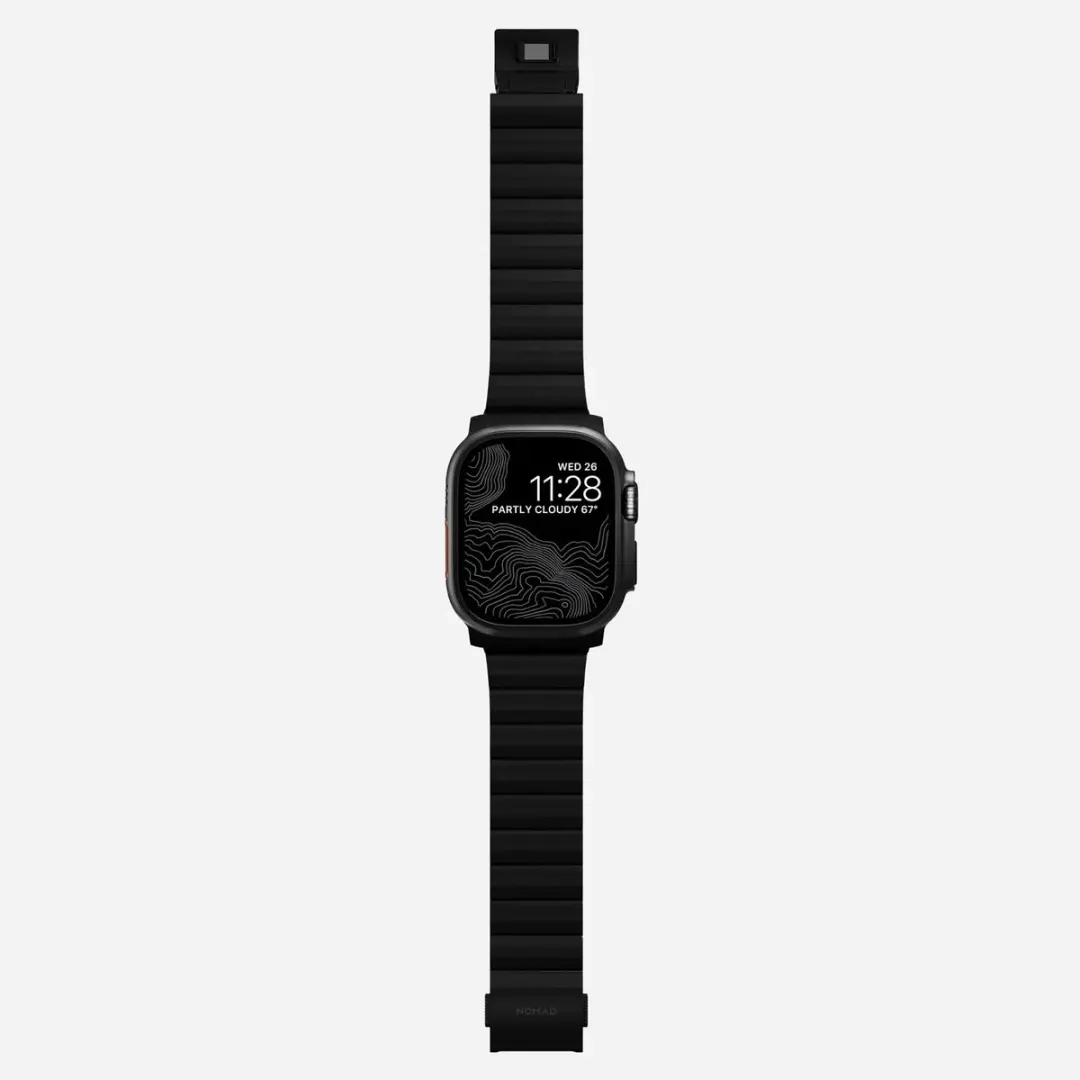NOMAD Titanium Horlogeband 45-49mm - Apple Watch - Zwart