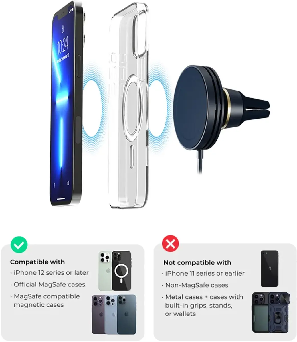 iOttie Velox Mini VLXWCG211BLRT Telefoonhouder Auto - Blauw