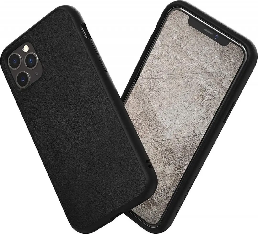 RhinoShield SolidSuit Apple iPhone 11 Pro Max Hoesje Leer Zwart