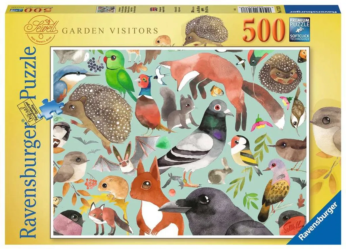 Ravensburger Garden Visitors Puzzel 500 Stuks - Multicolor