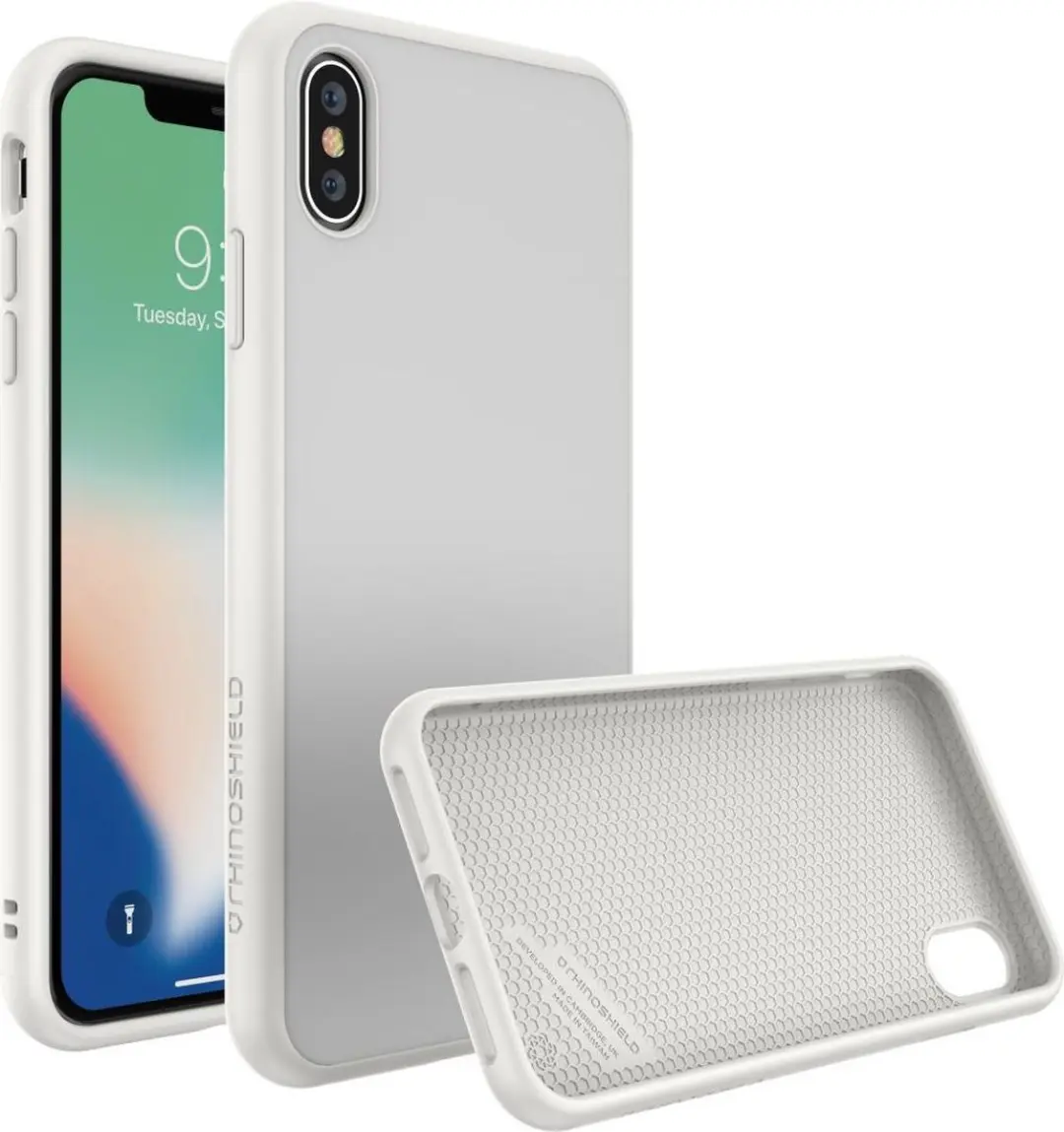 RhinoShield SolidSuit iPhone XS Max Hoesje Classic White