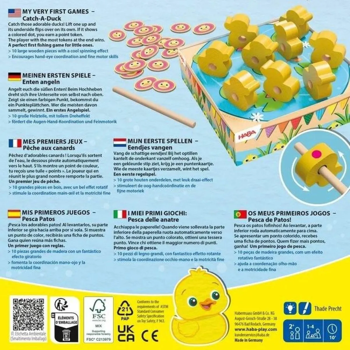 Haba Mijn Eerste Spellen Eendjes Vangen - 3 Spelers