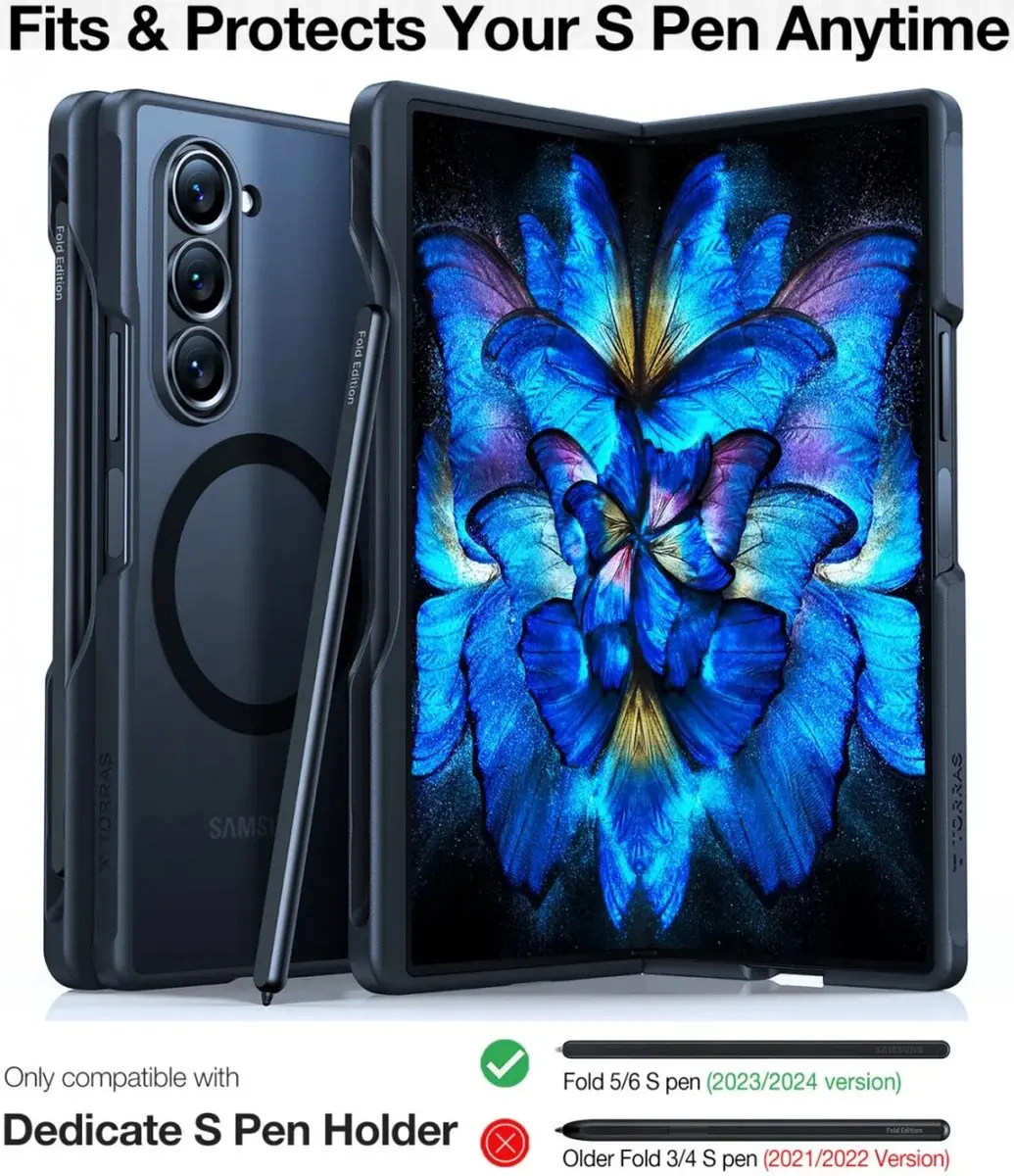 Torras Guardian Magnetic Hoesje Zwart - Samsung Galaxy Z Fold6