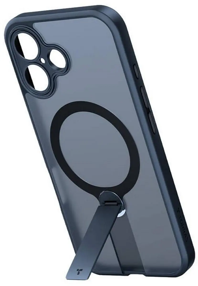 Torras UPro Pstand Spin Hoesje iPhone 16 Plus - Zwart - afbeelding 2 van 6