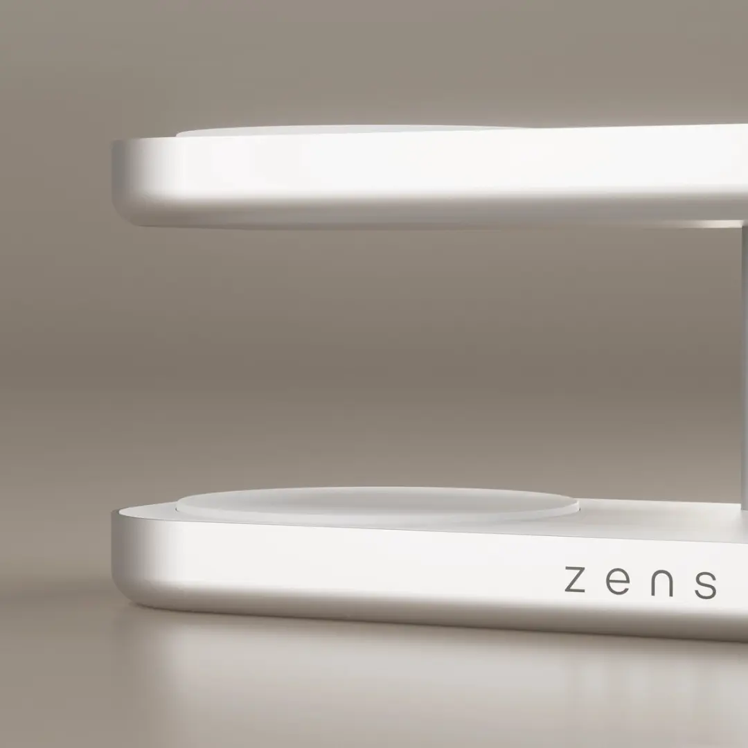 Zens Quattro Charger Pro 4x Qi2 15W MagSafe Lader - Wit - afbeelding 4 van 6