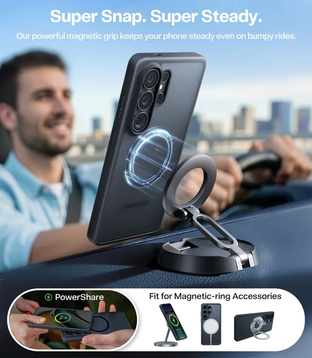 Torras Guardian Magnetic Hoesje Samsung Galaxy S26 Ultra - Zwart