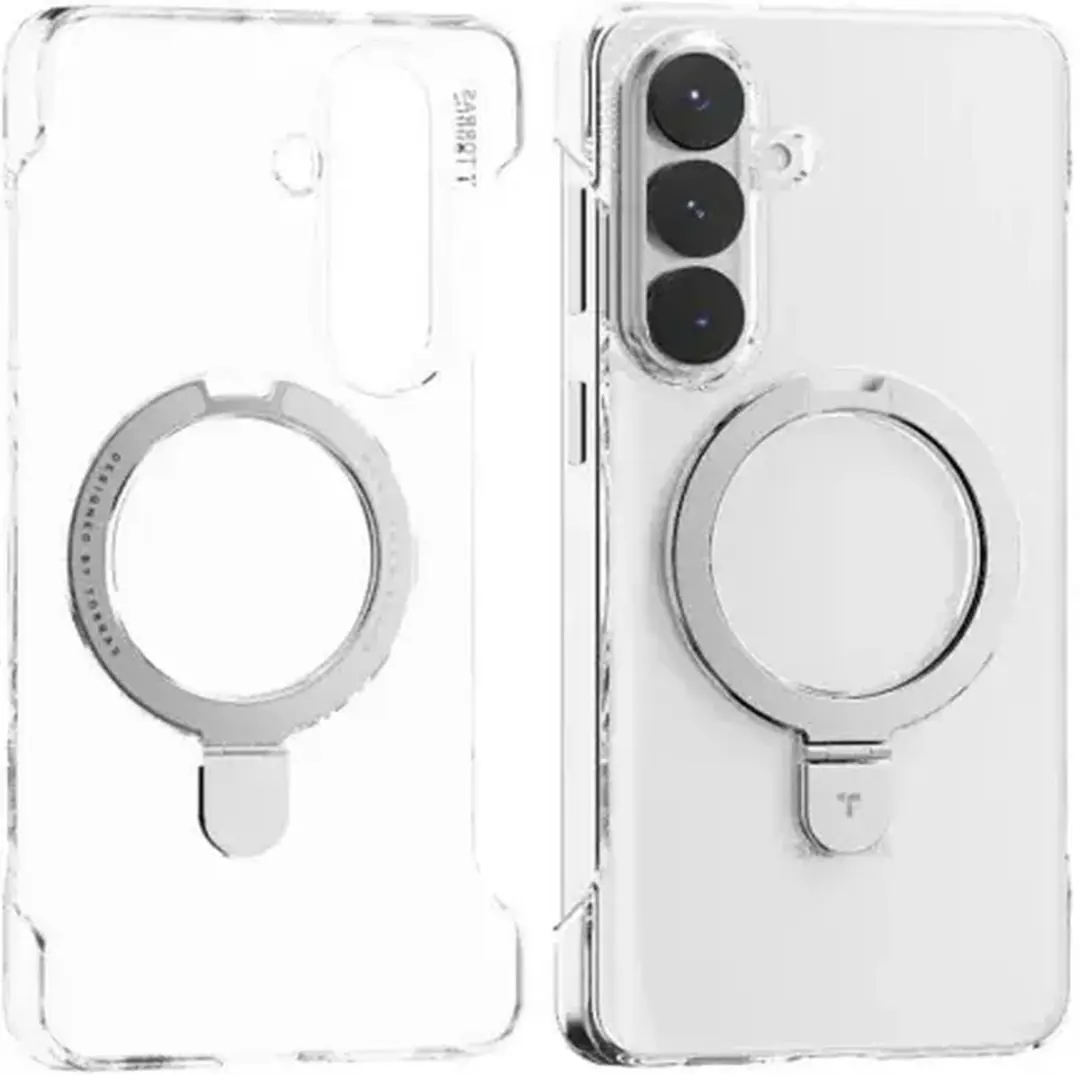 Torras Ostand Q1 Hoesje Samsung Galaxy S26 Plus - Transparant - MagSafe