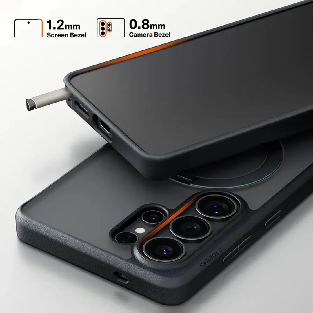 Torras UPro Ostand Spin Hoesje - Samsung Galaxy S26 Ultra - MagSafe/Zwart