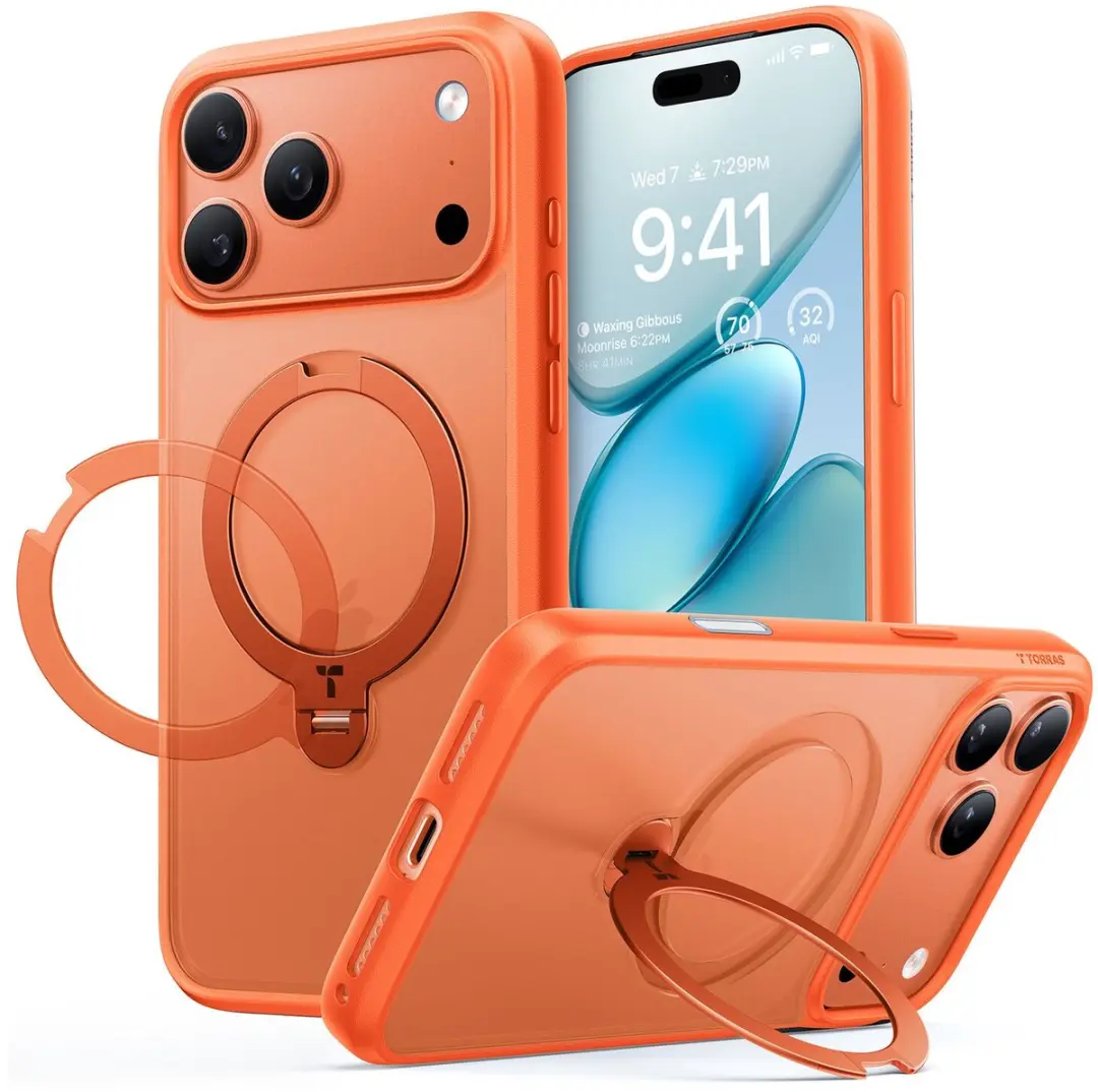 Torras UPro Ostand Spin Hoesje iPhone 17 Pro