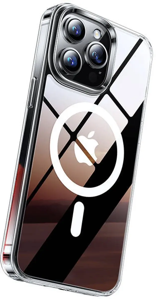 Torras Diamond Back Cover iPhone 15 Pro - Transparant