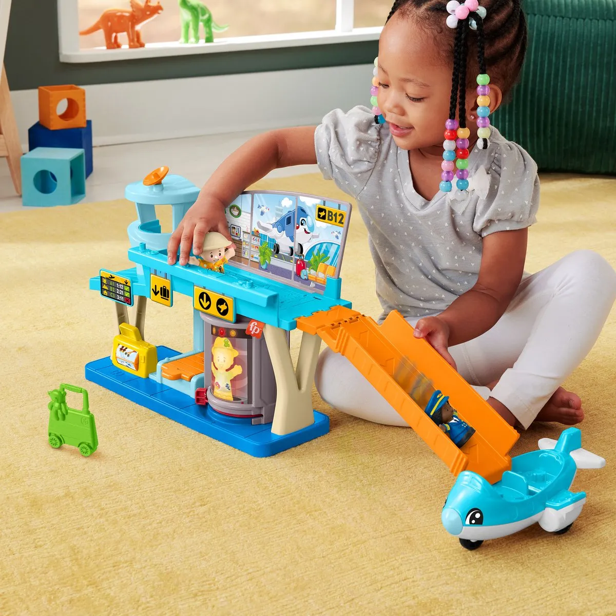 Fisher Price Little People Dagelijkse Avonturen Vliegveld HTJ26 - Multicolor