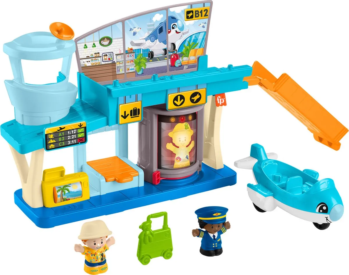 Fisher Price Little People Dagelijkse Avonturen Vliegveld HTJ26 - Multicolor