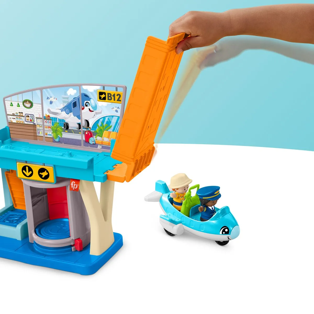 Fisher Price Little People Dagelijkse Avonturen Vliegveld HTJ26 - Multicolor