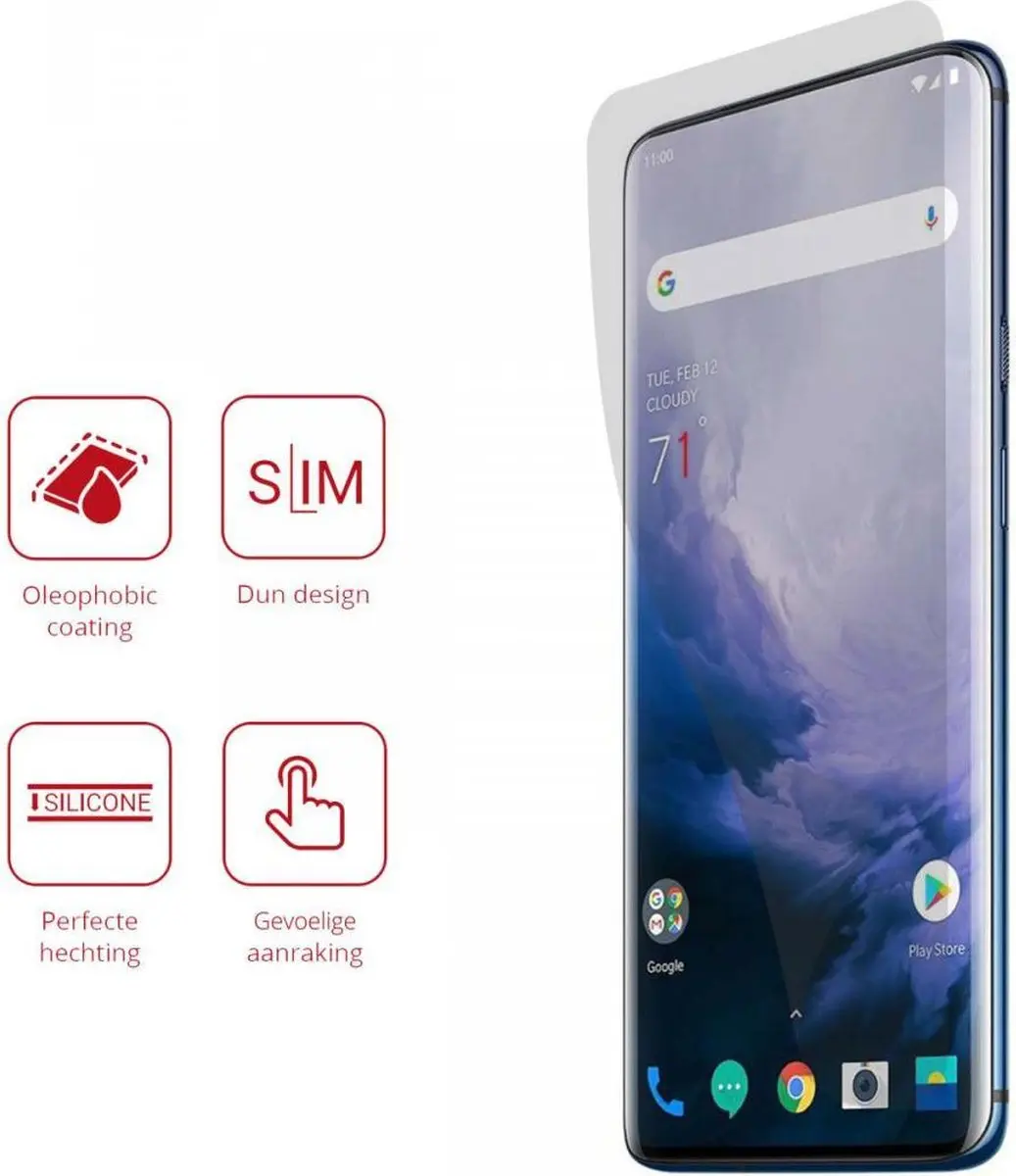 Rosso Screen Protector Ultra Clear - OnePlus 7 Pro - 2 Stuks